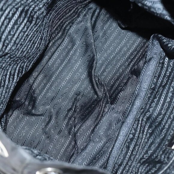 PRADA Backpack Nylon Black Silver Auth 145074 - Picture 11 of 16